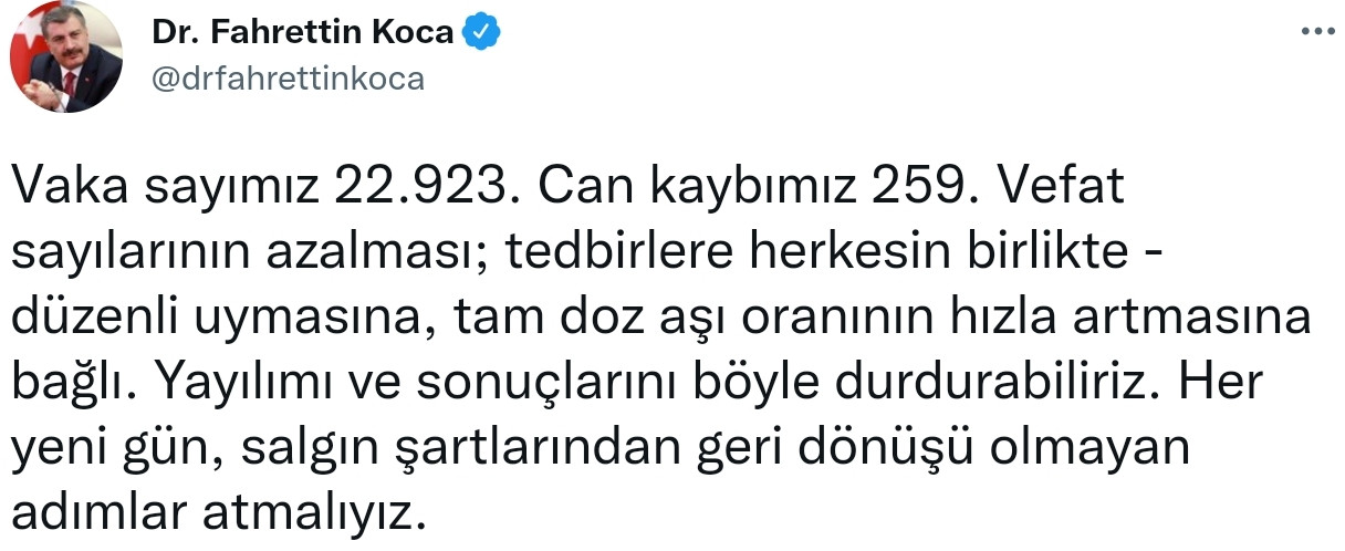 Vefat Sayısı Düşmek Bilmiyor! Bakan Koca'dan Açıklama - Resim: 1