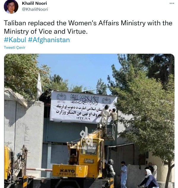 Taliban, Kadın Bakanlığı'nı Ahlaksızlığı Önleme Bakanlığı'na Çevirdi - Resim: 1