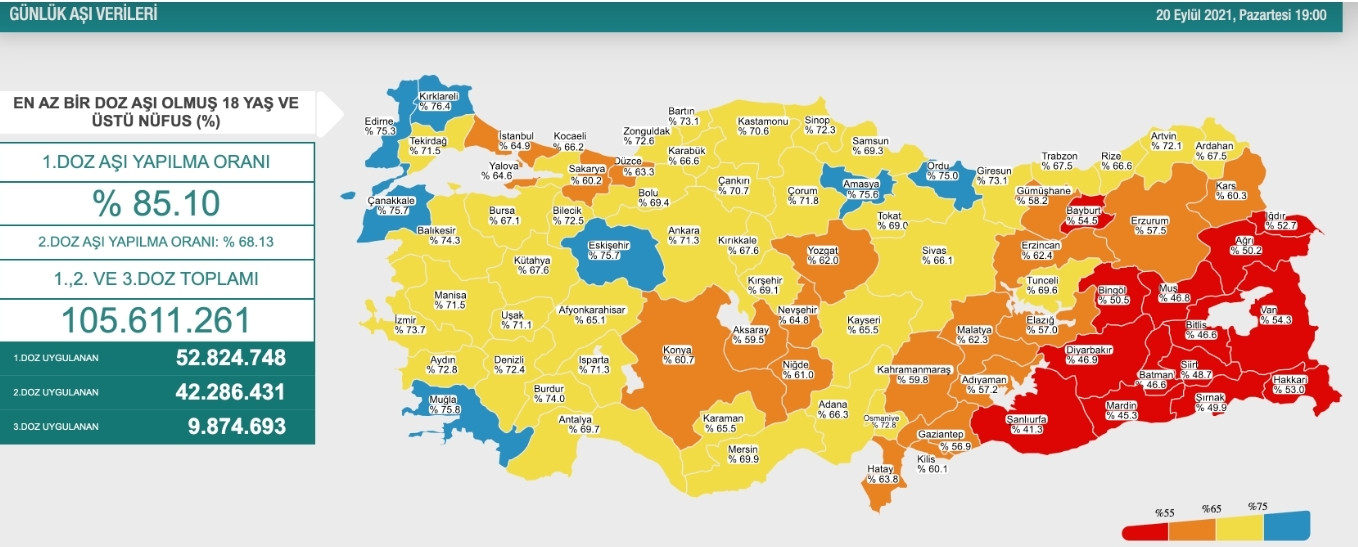 Bakan Koca Açıkladı: Yetişkinlerin Yüzde 50'si İki Doz Aşısını Oldu - Resim: 1