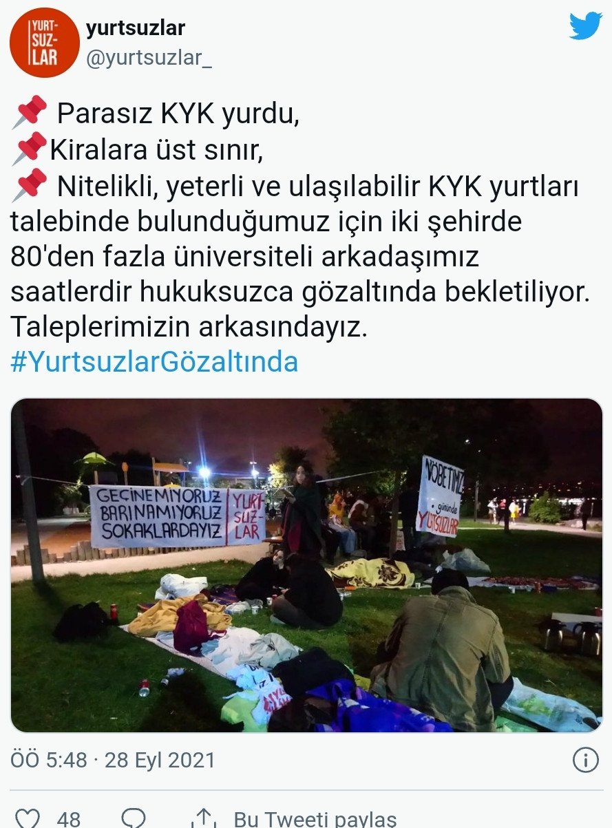 İstanbul ve İzmir'de Barınamıyoruz Eylemlerine Polis Müdahalesi - Resim: 1
