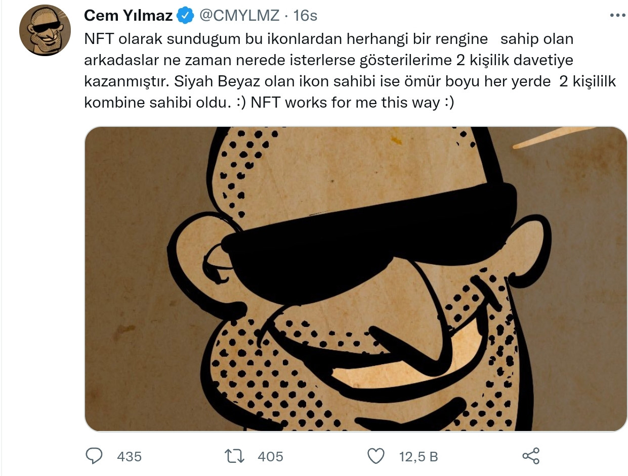 Cem Yılmaz NFT'lerini Alanlara Davetiye Hediye Ediyor - Resim: 1