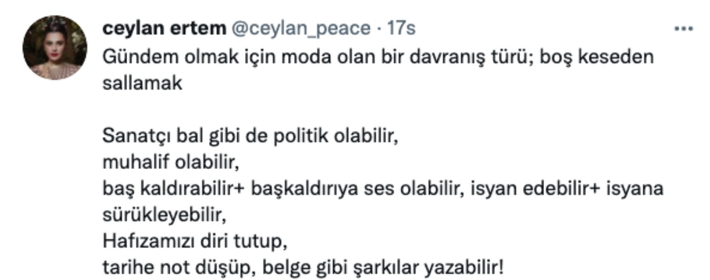 Ceylan Ertem'den Tamer Karadağlı'ya Destek Veren Yeşim Salkım'a Tepki - Resim: 1