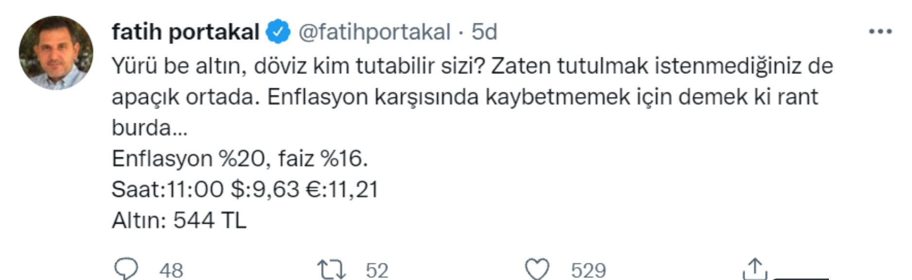 Fatih Portakal'dan Sert Dolar Çıkışı: Yürü Be Döviz! - Resim: 1