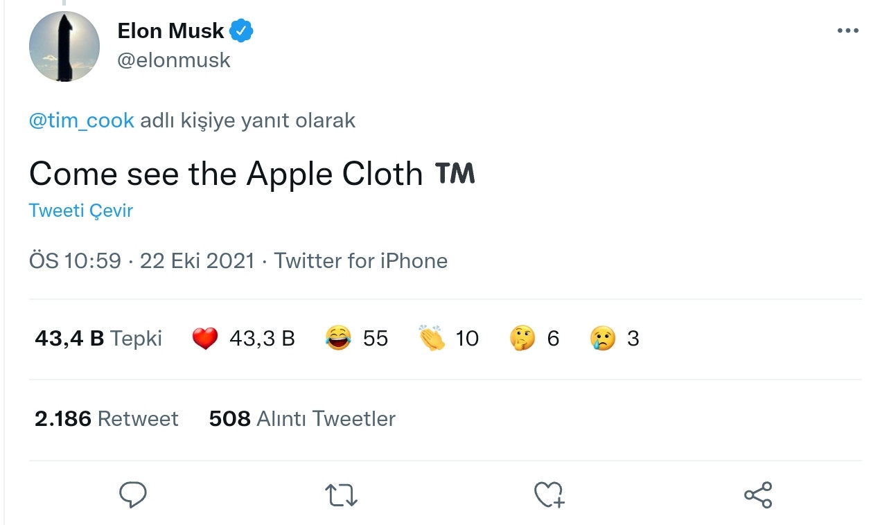 Elon Musk ve Tim Cook'un İstanbul Polemiği: 200 Liralık Apple Bezi - Resim: 1