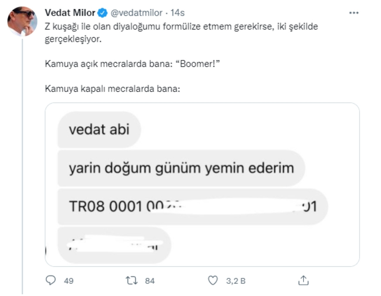 Vedat Milor'un Z Kuşağı Paylaşımı Gündeme Oturdu - Resim: 1