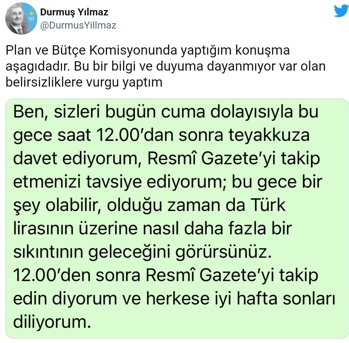 İYİ Partili Yılmaz: Resmi Gazete'de Bu Gece Bir Şey Olabilir - Resim: 2