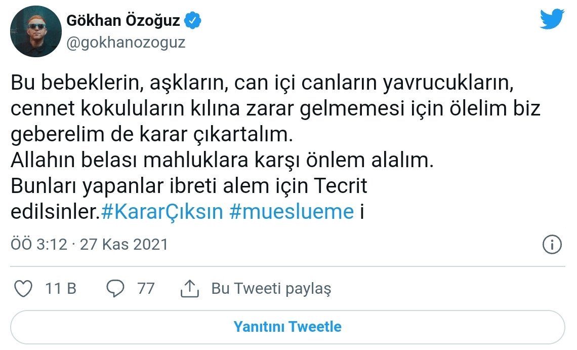 Gökhan Özoğuz'dan Müslüme Tepkisi: Tecrit Edilsinler! - Resim: 1