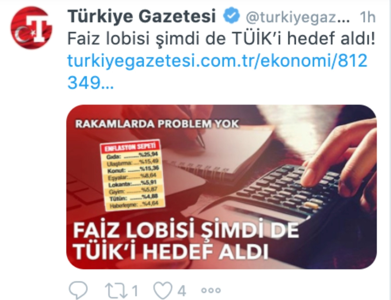 Türkiye Gazetesine Göre Faiz Lobisi TÜİK'i Hedef Almış - Resim: 1
