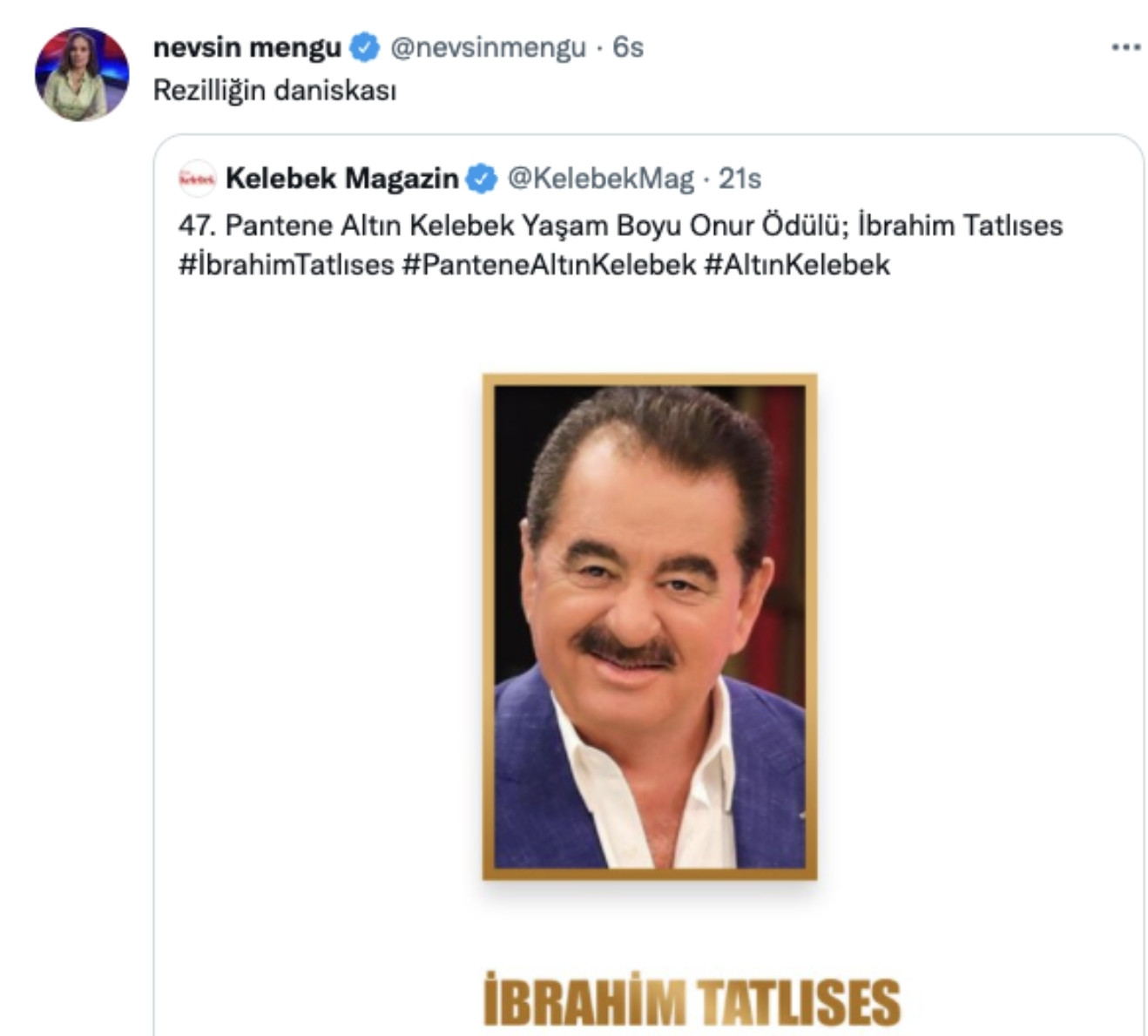 Nevşin Mengü'den İbrahim Tatlıses'e Verilen Ödüle Sert Çıkış - Resim: 1