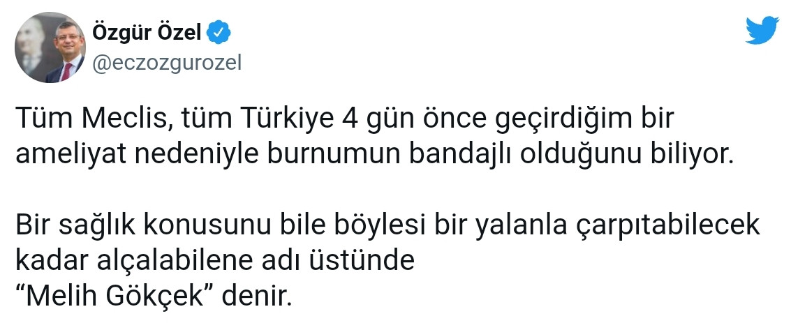 Özgür Özel'den Kendisini Hedef Alan Melih Gökçek'e Sert Yanıt - Resim: 2