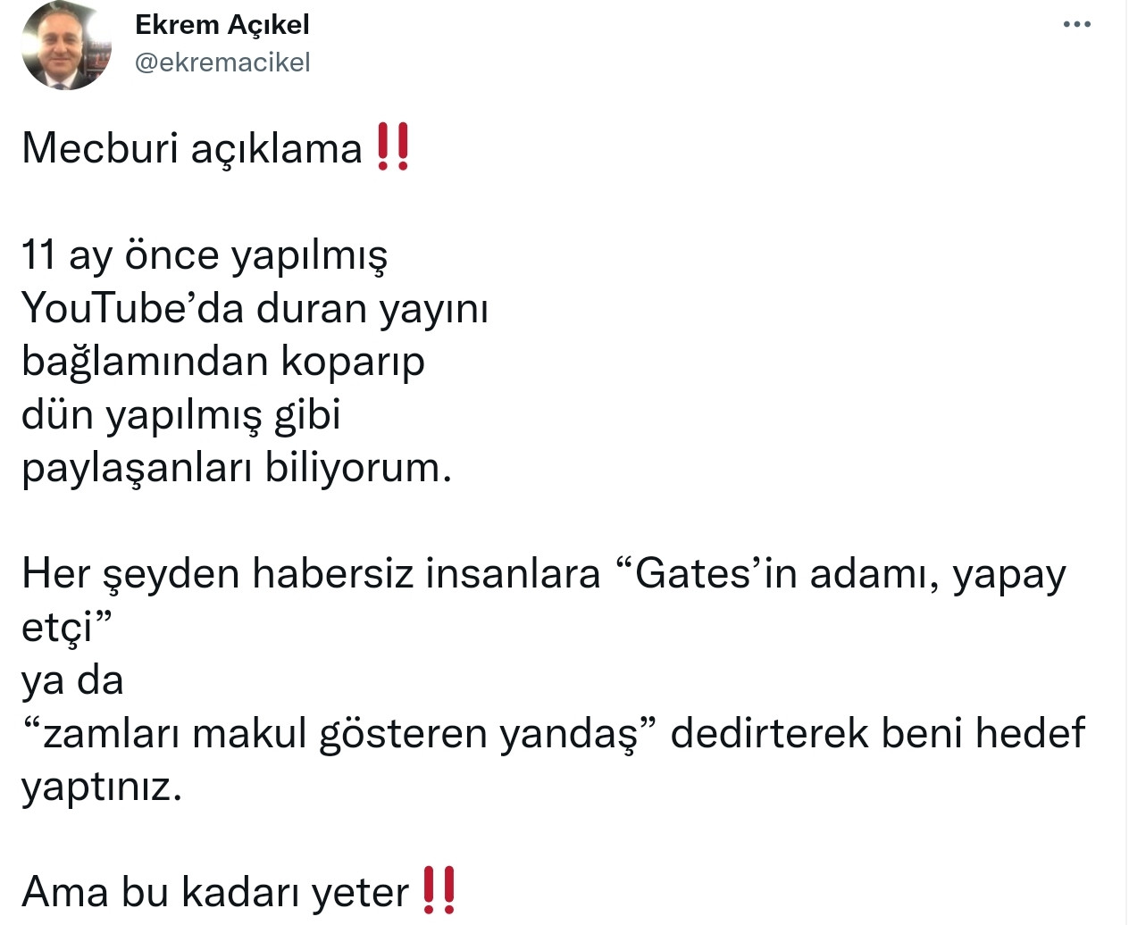 Ekrem Açıkel'den Et ve Süt Haberine Gelen Tepkilere Yanıt: Bu Kadarı Yeter! - Resim: 1