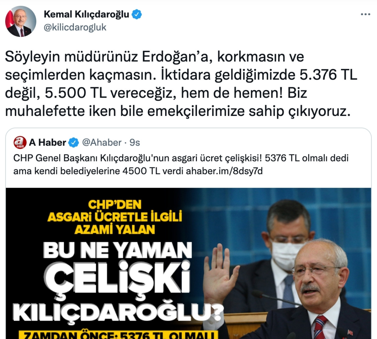 Kılıçdaroğlu'ndan A Haber'e: Söyleyin Müdürünüz Erdoğan'a... - Resim: 1