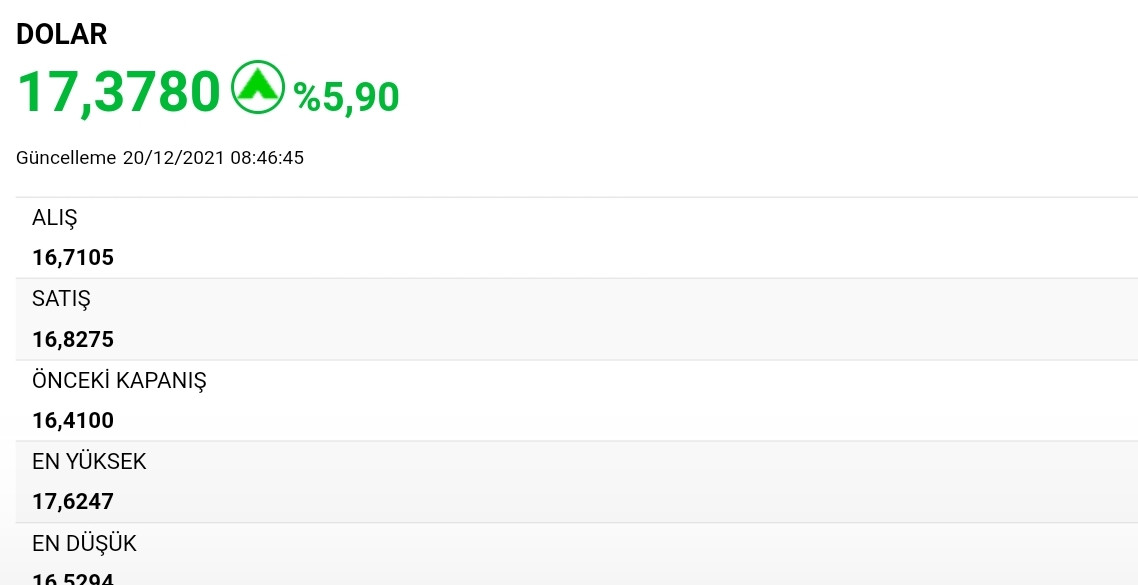 Dolar 17,64 TL ile Haftaya Yeni Rekorla Başladı - Resim: 1