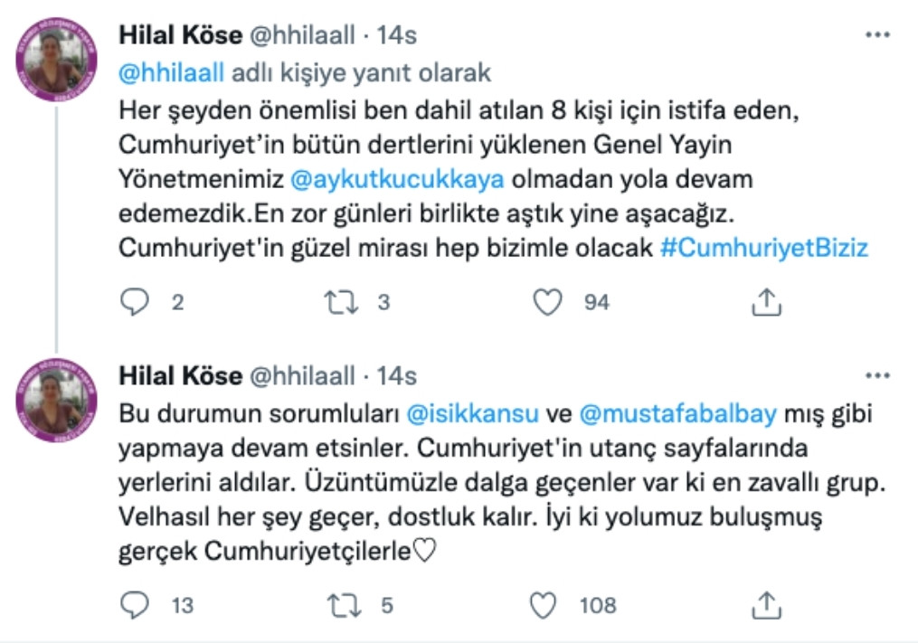 Cumhuriyet'te İstifalar Devam Ediyor: Mirasa İhanet Edemezdik - Resim: 2