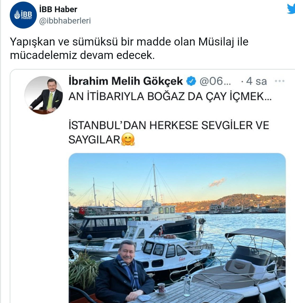 İBB'den Gökçek Tweeti: Yapışkan ve Sümüksü Müsilaj ile... - Resim: 2