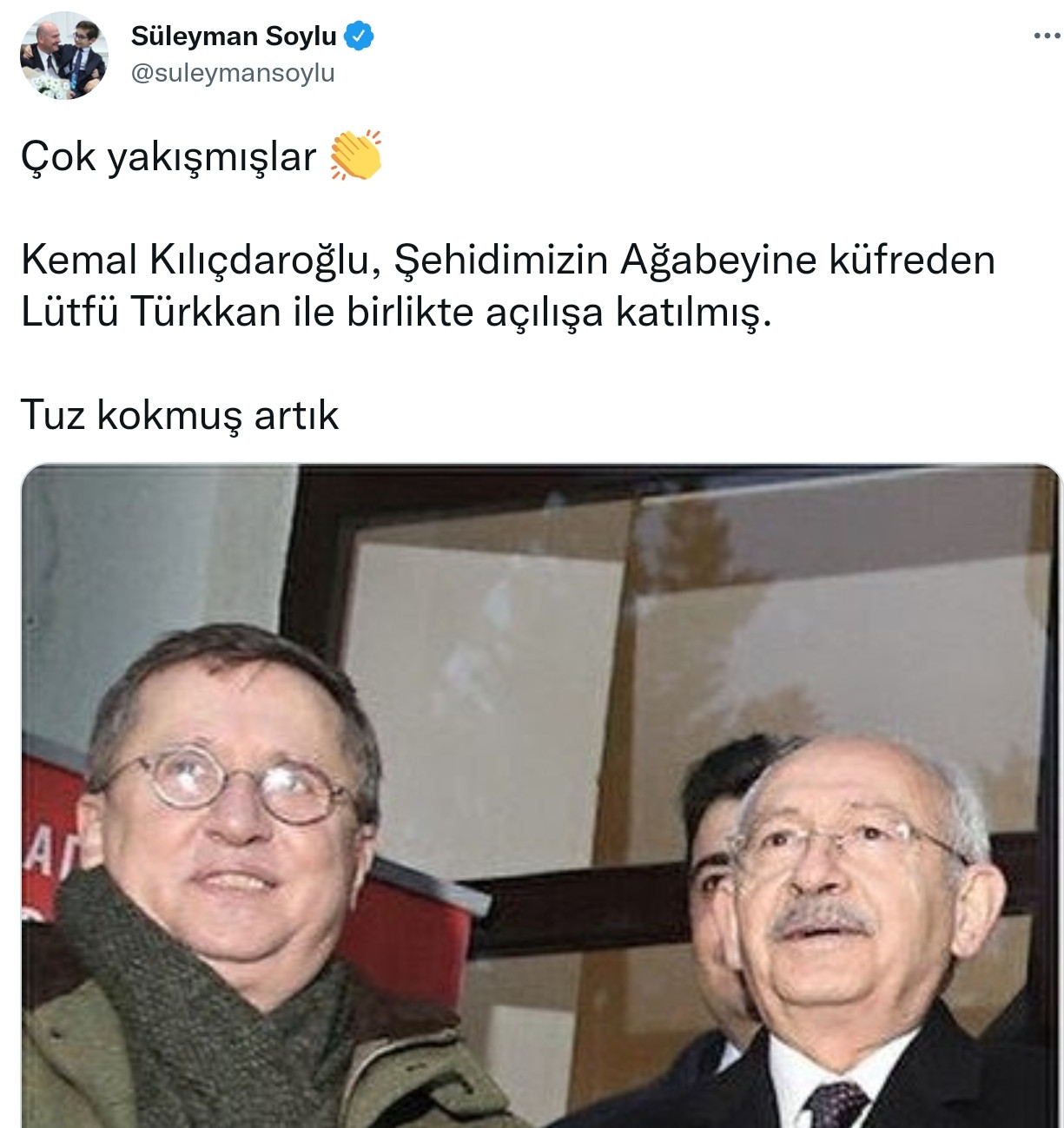 Soylu'dan Türkkan ve Kılıçdaroğlu'na: Çok Yakışmışlar, Tuz Kokmuş Artık - Resim: 1