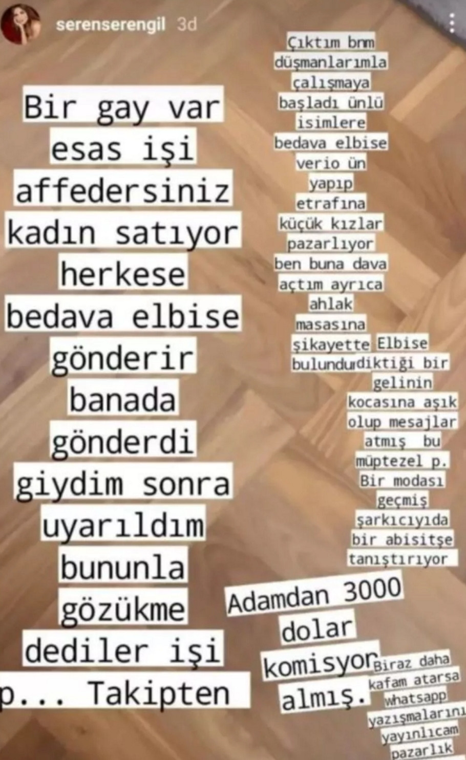 Seren Serengil'den Şok İddia: Bu Modacı Kadın Pazarlaması Yapıyormuş - Resim: 1