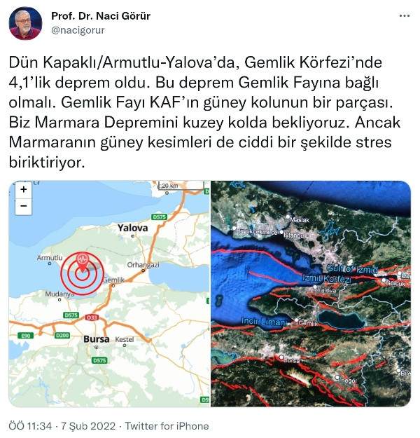 Prof. Dr. Naci Görür'den Korkutan Deprem Uyarısı: Stres Biriktiriyor - Resim: 1