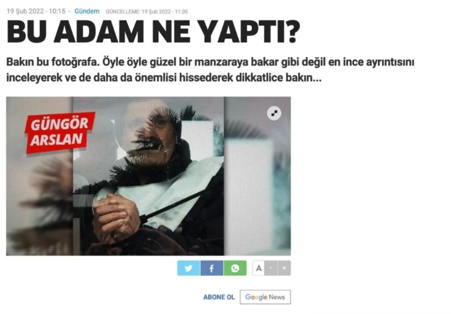 Öldürülen Gazeteci Arslan'ın Son Yazısı Dikkat Çekti: Bu Adam Ne Yaptı? - Resim: 1