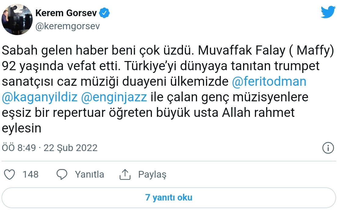 Ünlü Caz Sanatçısı Ahmet Muvaffak Falay Hayatını Kaybetti - Resim: 1