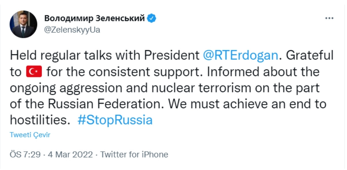 Zelenski, Cumhurbaşkanı Erdoğan ile Görüştü - Resim: 1