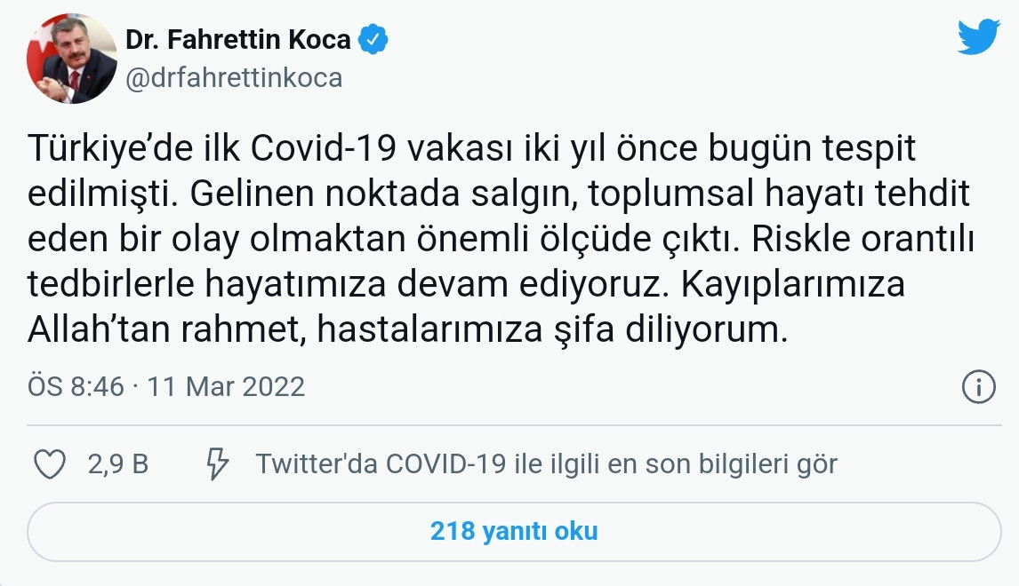 Bakan Koca: Salgın, Toplumsal Hayatı Tehdit Eden Bir Olay Olmaktan Çıktı - Resim: 1