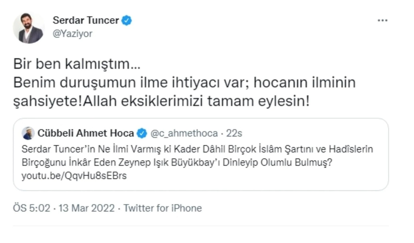 Cübbeli Ahmet'ten Serdar Tuncer'e Ağır Çıkış: Reyting İstiyorsan Kıçını Açan Birini Bul! - Resim: 1