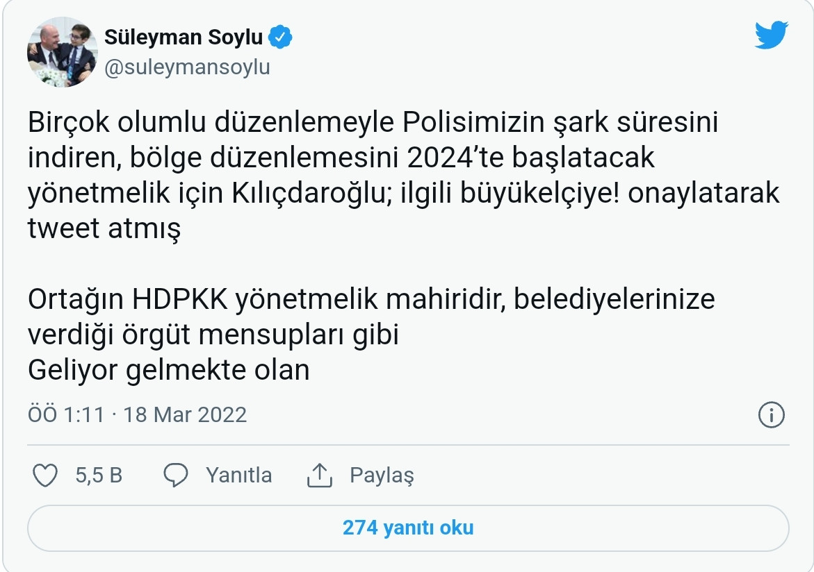 Soylu, Kılıçdaroğlu'nu Hedef Aldı: Geliyor Gelmekte Olan! - Resim: 1