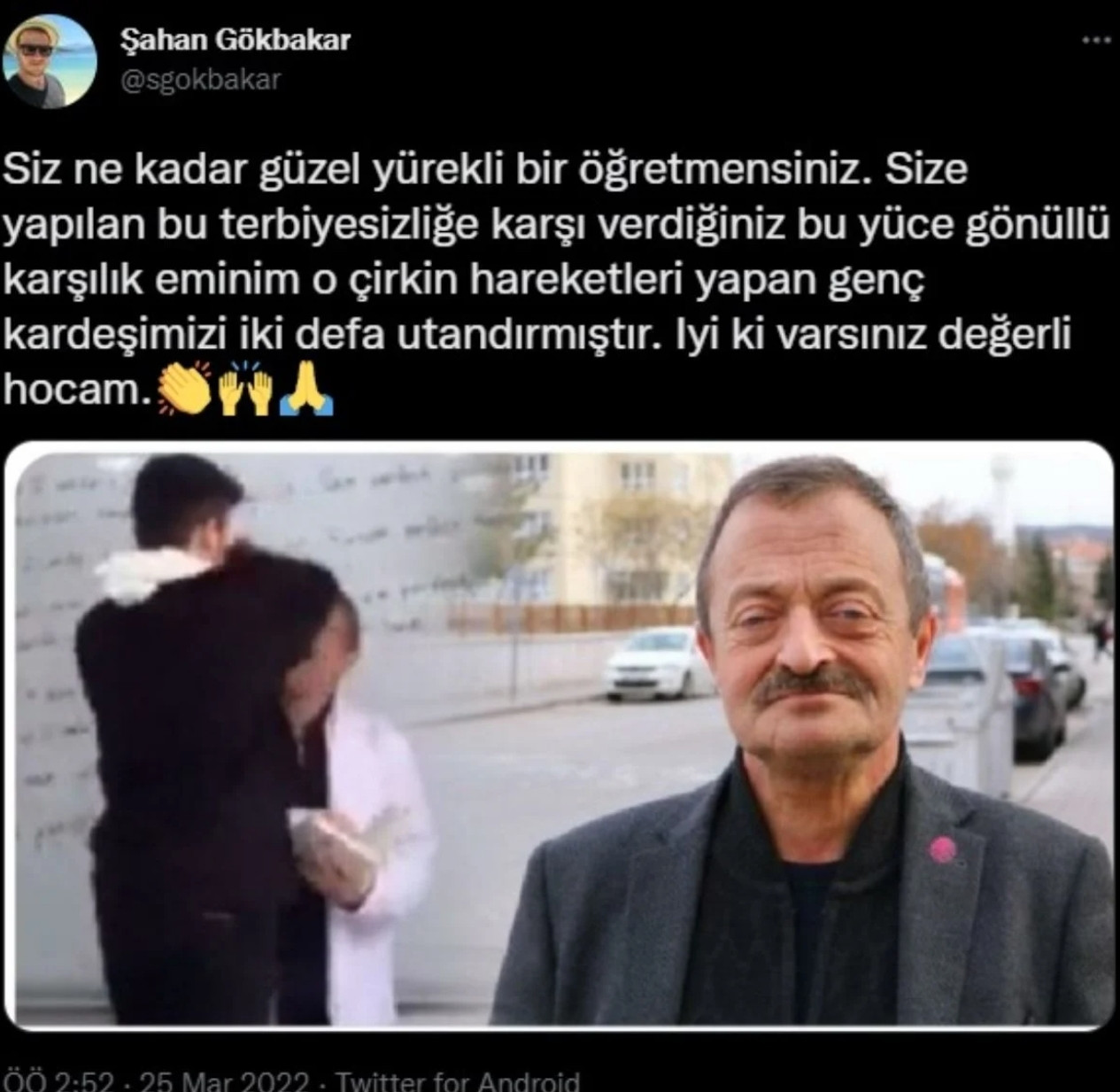 Şahan Gökbakar'dan Eyup Öğretmene Destek - Resim: 1