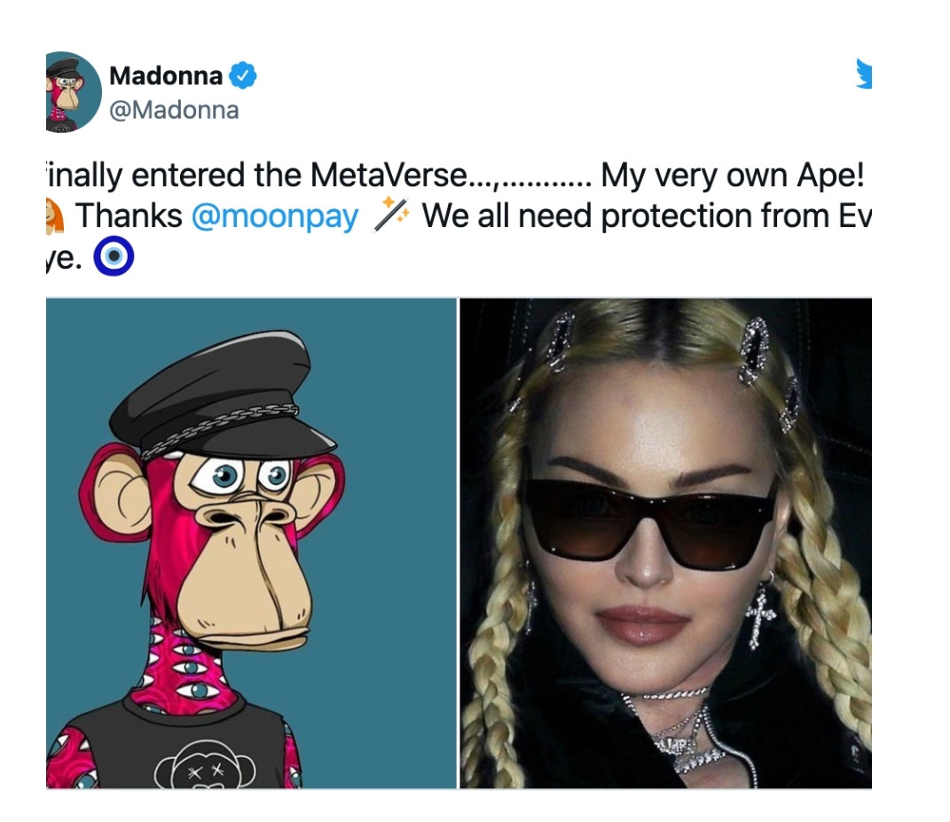 Madonna'dan 570 Bin Dolarlık NFT Yatırımı - Resim: 1
