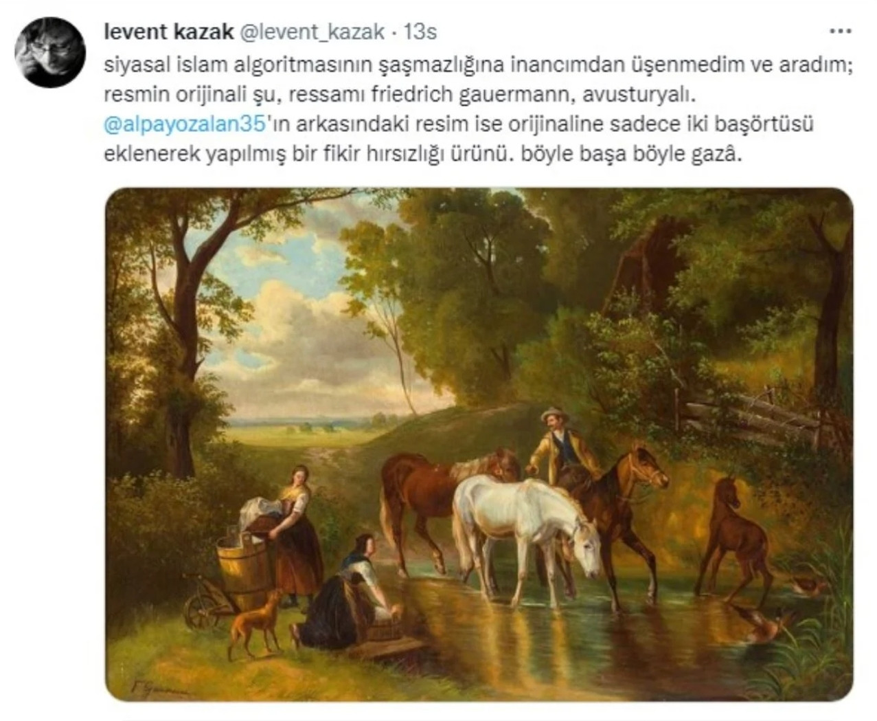 AK Partili Alpay Özalan'ın Arkasındaki Tablo Sahte Çıktı