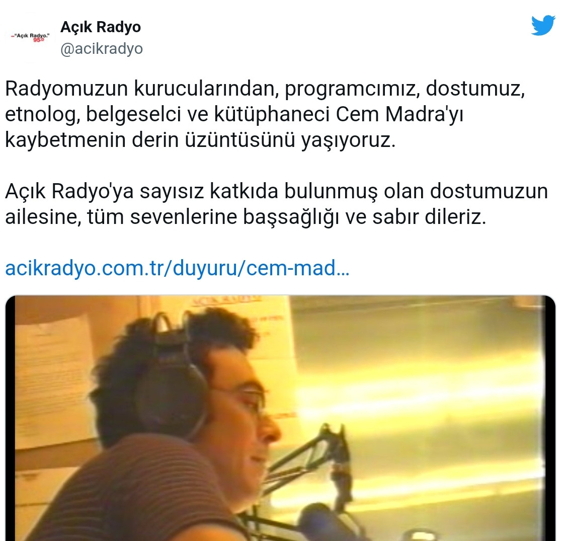 Açık Radyo'nın Kurucularından Cem Madra Hayatını Kaybetti - Resim: 1
