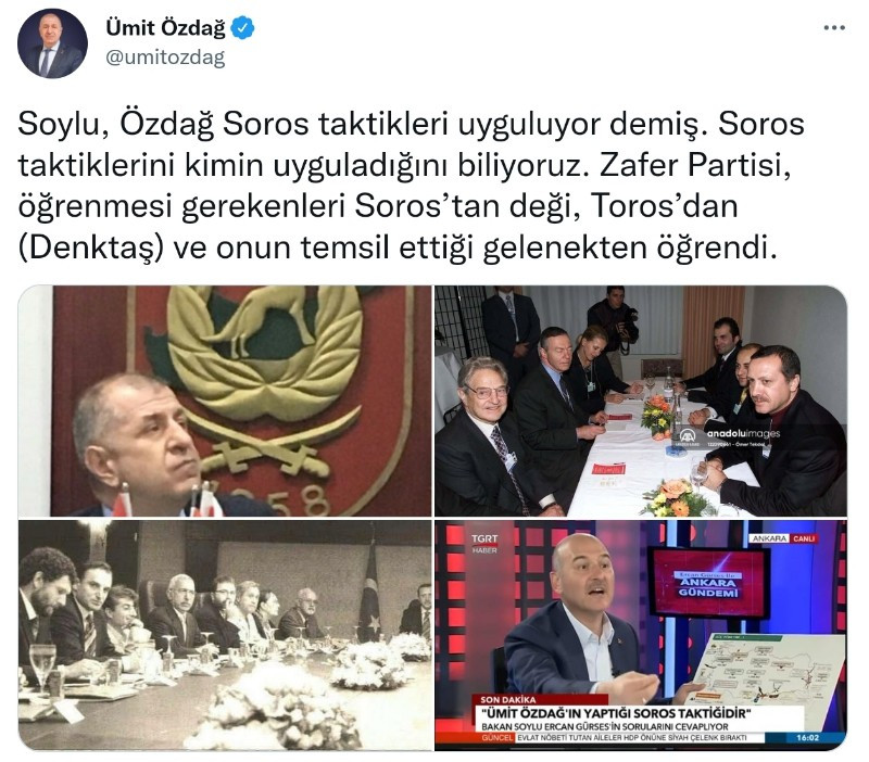 Özdağ'dan Soylu'ya Yanıt: Erdoğan'ın Karesini Paylaştı - Resim: 1