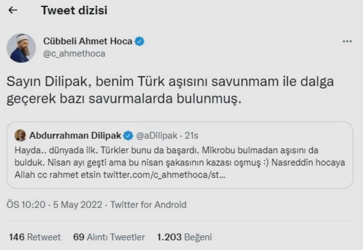 Yobaz Akit Yazarı Dilipak ve Cübbeli Ahmet Turkovac Yüzünden Birbirine Girdi - Resim: 1