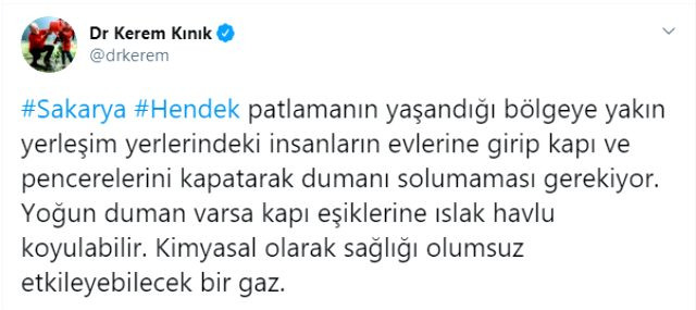 Kızılay’dan patlamayla ilgili kimyasal gaz uyarısı: Solumayın! - Resim: 1