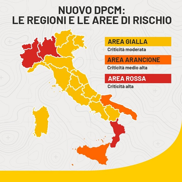 Milano kırmızı bölge ilan edildi, İtalya üçe bölündü: İşte kırmızı, turuncu ve sarı bölgeler - Resim: 1