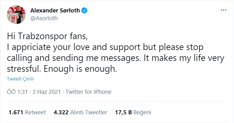 Sörloth İsyan Etti: Yeter Artık; Aramayı ve Mesaj Göndermeyi Bırakın - Resim: 1