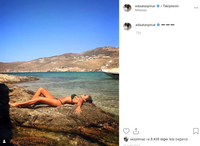 Eda Taşpınar bikinili pozuyla nefes kesti - Resim: 1