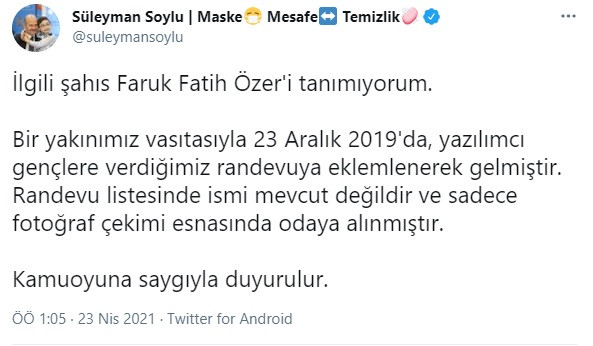 Soylu: Thodex'in Sahibi Faruk Fatih Özer'i Tanımıyorum - Resim: 1