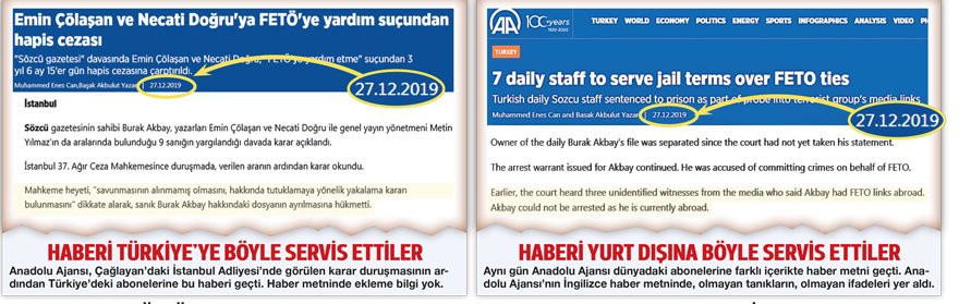 Sözcü’den Anadolu Ajansı’na sert tepki: Algı yapmayın - Resim: 1