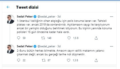 Sedat Peker'den İstanbul Valiliği'ne Cihan Ekşioğlu Yanıtı - Resim: 1