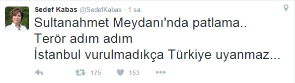 Sedef Kabaş'ın tweeti olay yarattı - Resim: 1