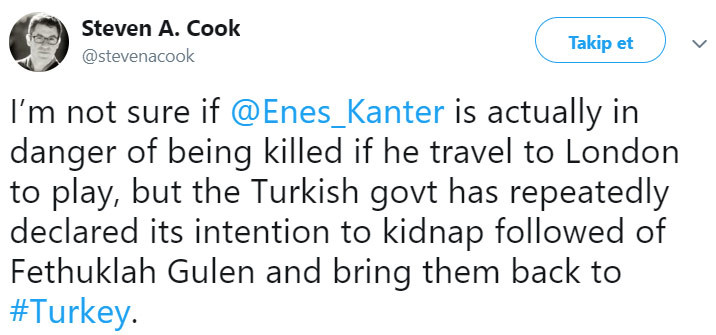 Başkonsolosun Enes Kanter mesajı FETÖ’cüleri çıldırttı - Resim: 1