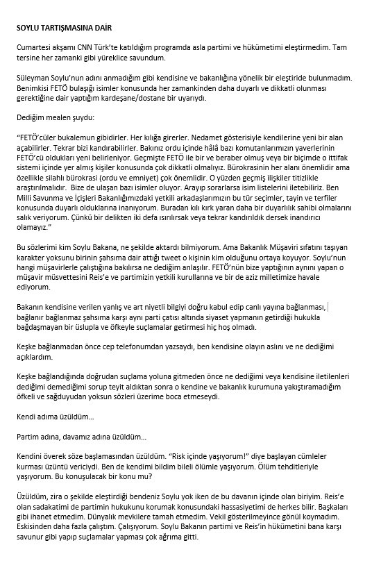 Süleyman Soylu'yla tartışan AKP'li Metiner'den yeni açıklama - Resim: 3