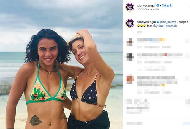 Survivor Sabriye bikinili pozuyla olay oldu - Resim: 1