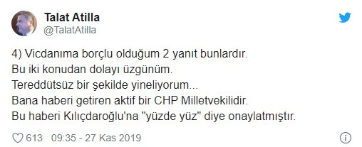 Talat Atilla: Bana haberi getiren aktif bir CHP milletvekili - Resim: 1