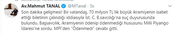 70 milyon liralık büyük ikramiyede son dakika gelişmesi - Resim: 1