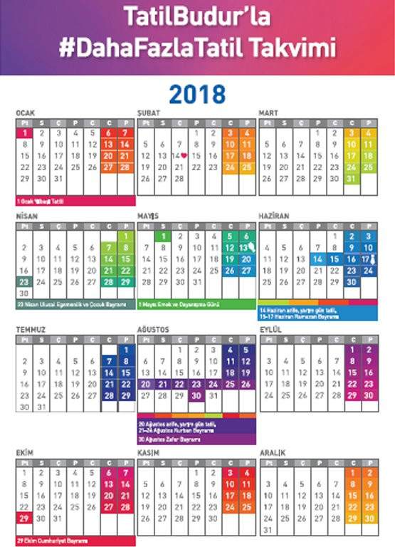 2018 yılında kaç gün tatil var? İşte 2018 tatil günleri - Resim: 1
