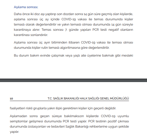 Sağlık Bakanlığı Temaslı Takibi Rehberi'ni Güncelledi - Resim: 2