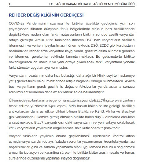 Sağlık Bakanlığı Temaslı Takibi Rehberi'ni Güncelledi - Resim: 3